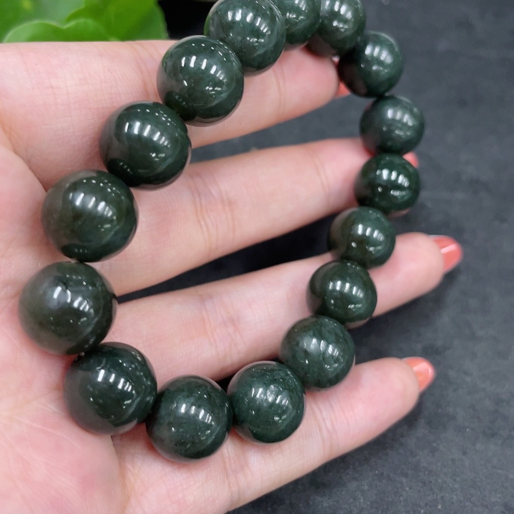 H34960842 Hetian Jade Bracelet, Approx. 12mm, Total Weight Approx. 43.9g