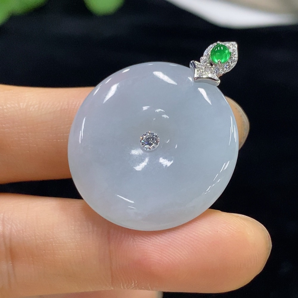 F33910897 Jadeite Peace Pendant, Total Weight Approximately 8.7g, Non-Gold