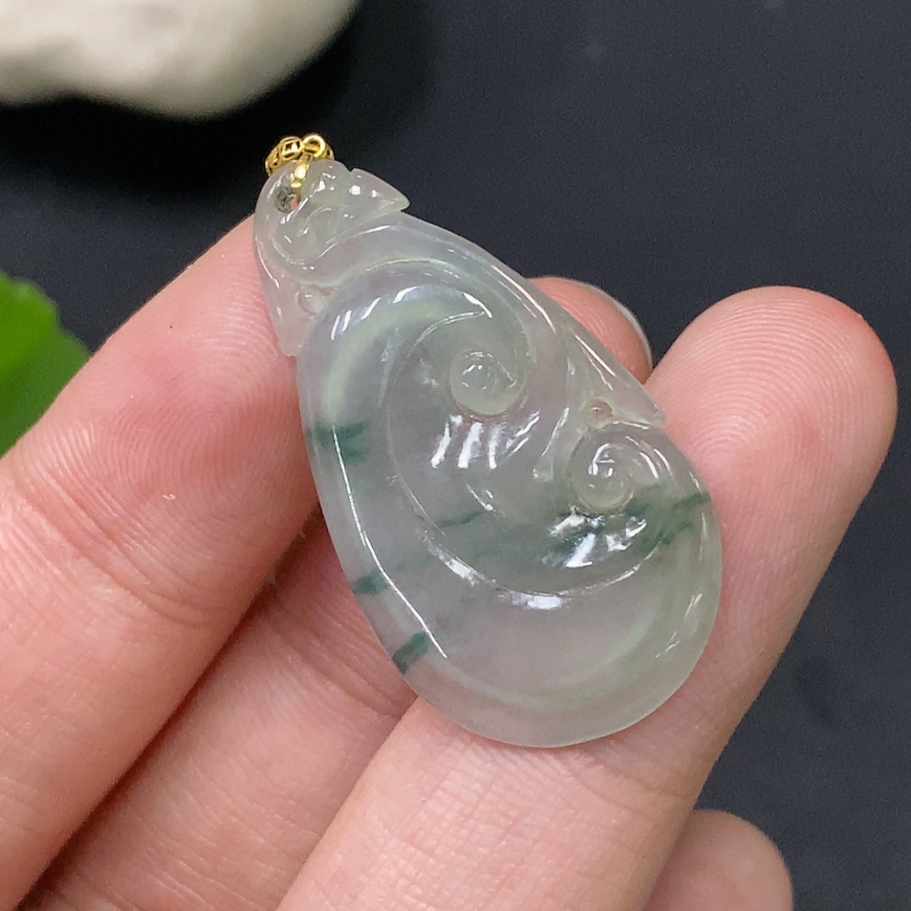 F29323677 JadeiteRuyi Pendant 18K Total Weight Approx. 2.39g