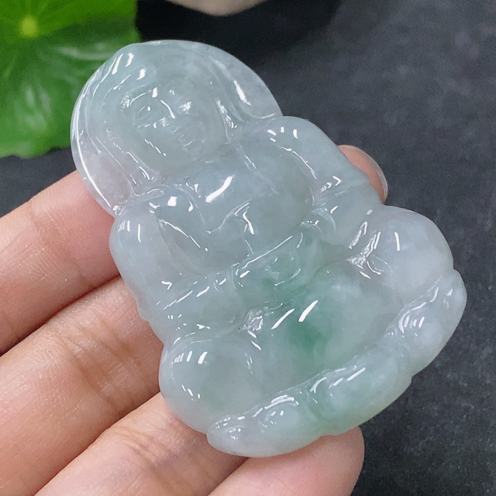 F34954703 Jadeite Pendant Guanyin Total Weight Approx. 20.72g