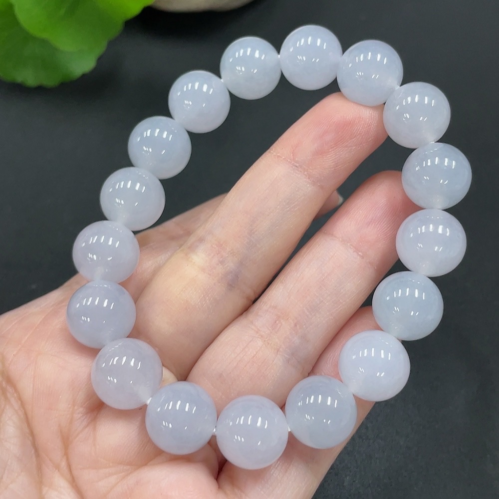 F22451689 Jadeite Bead Necklace Approx. 11.8mm Total Weight 49.441g