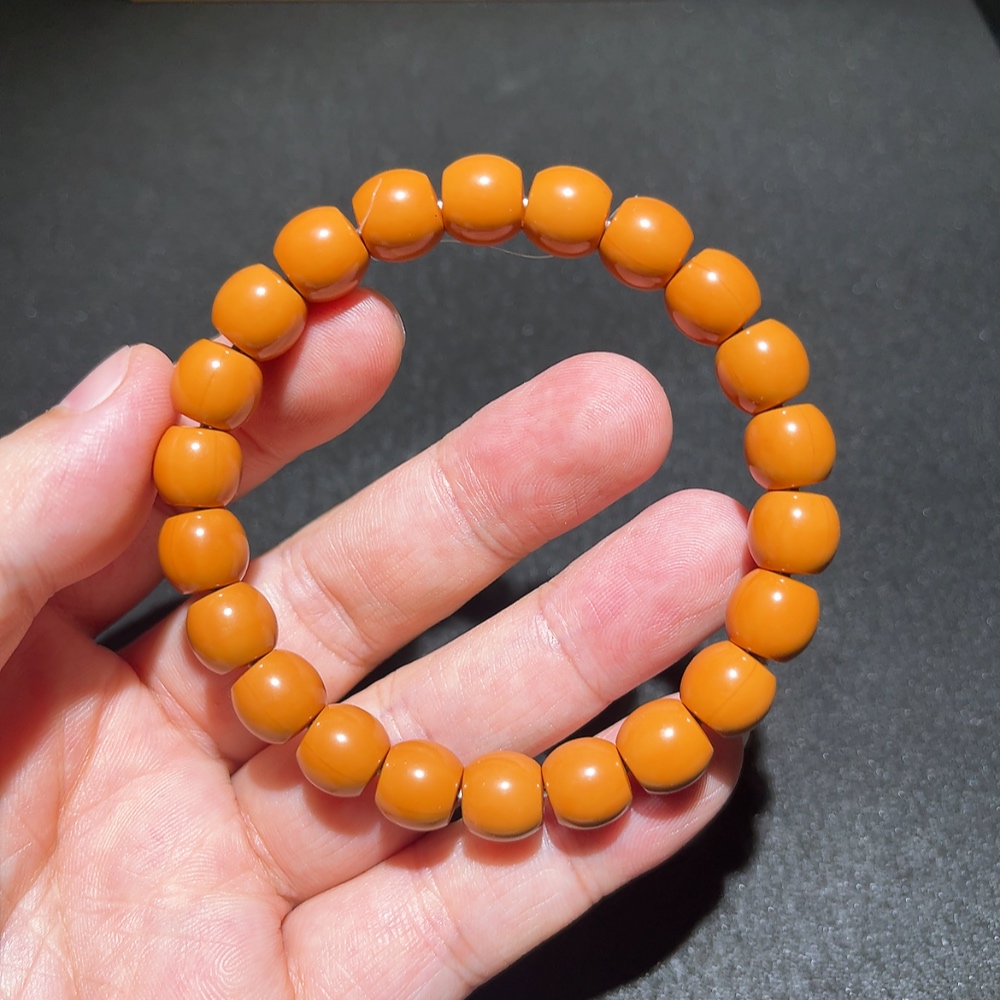W33914595 Monkey Head Bead Bracelet, approx. 15.22g, 10mm