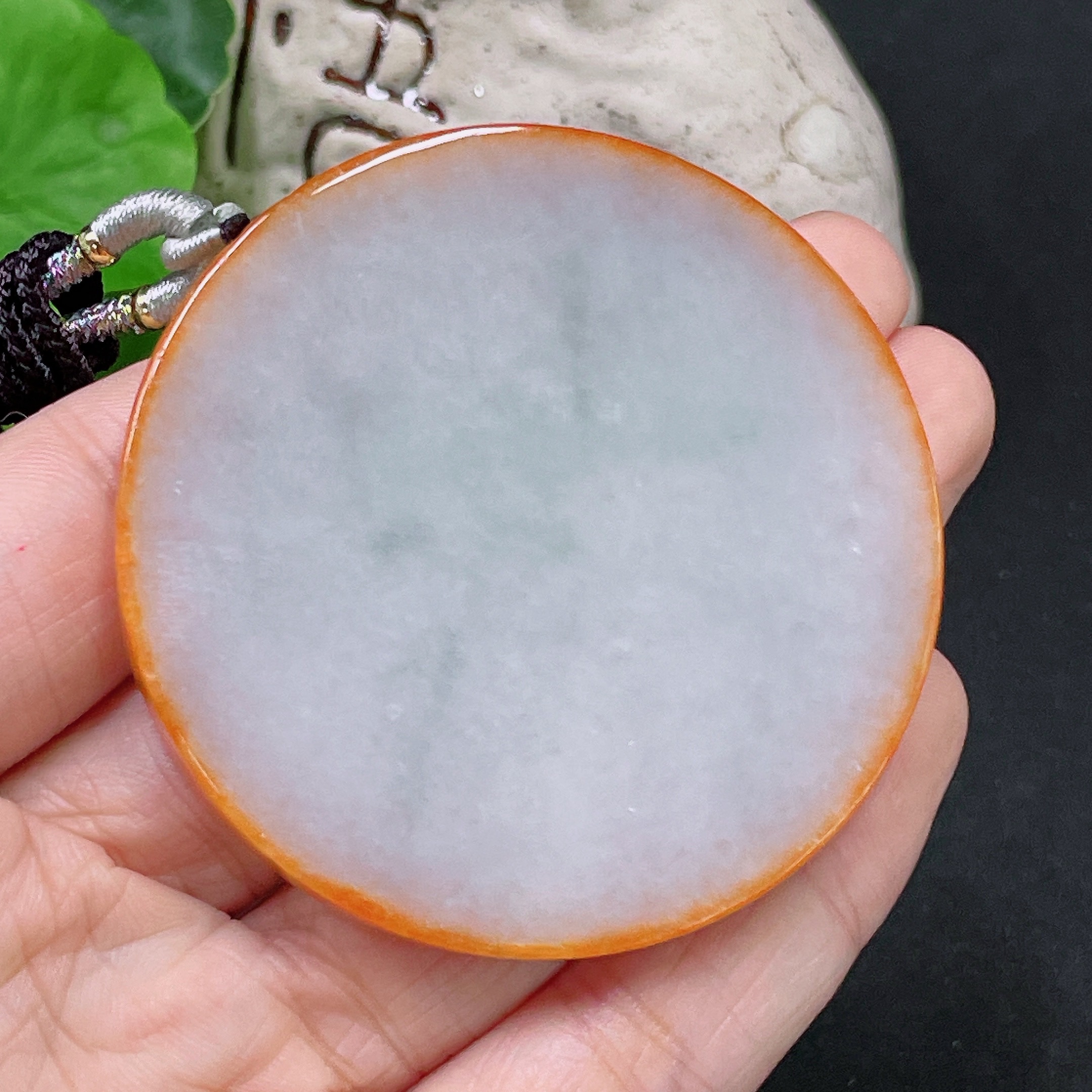 F33943332 Jadeite Bamboo Pendant, Yellow Part Color Origin Undetermined, Total Weight Approximately 40.3g