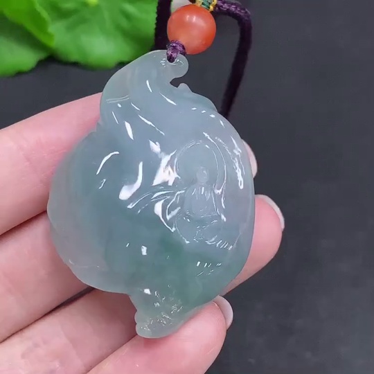 F34003259 Jadeite Enlightenment Pendant
