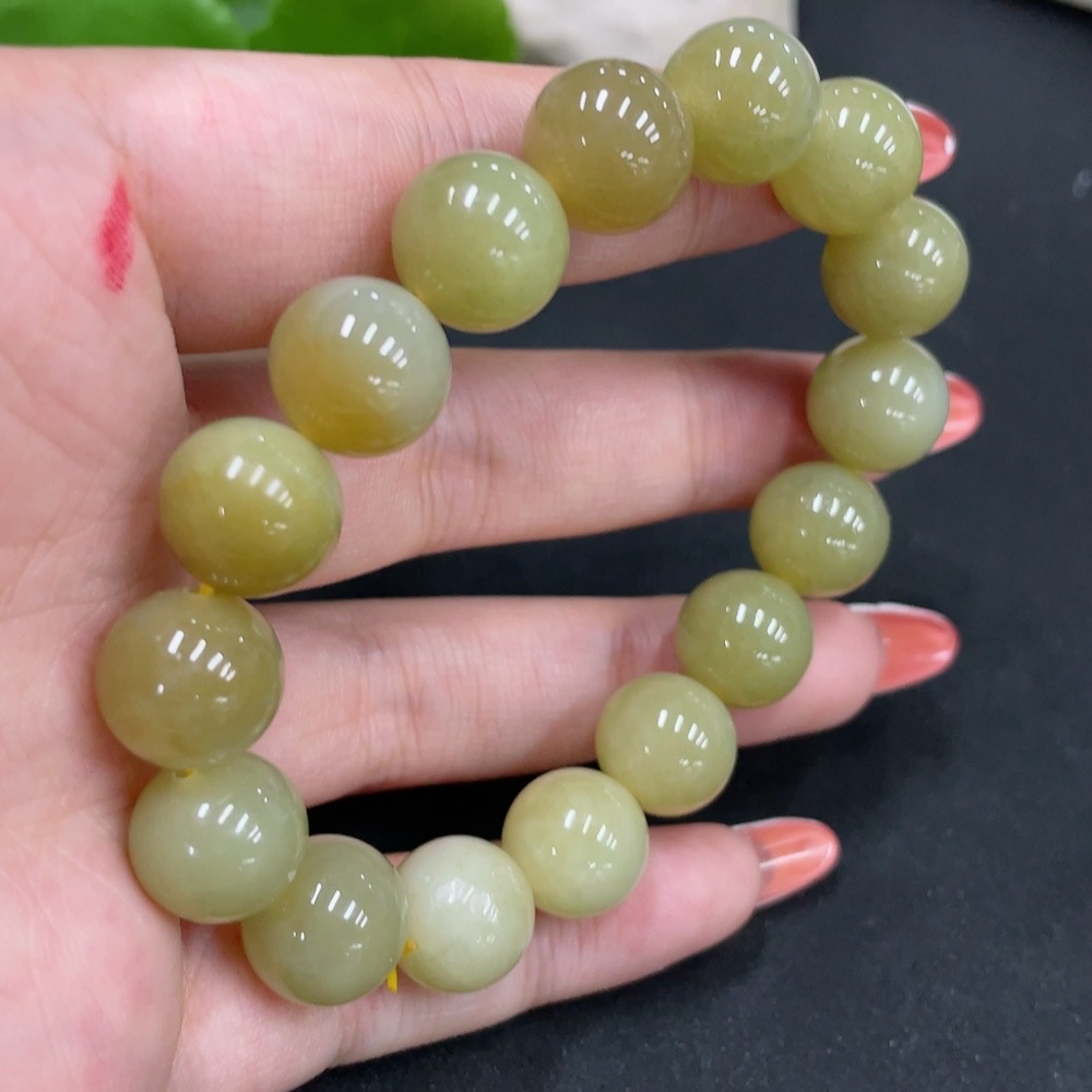H34026029 Hetian Jade Bracelet, Approx. 11.7mm, Total Weight Approx. 41.3g