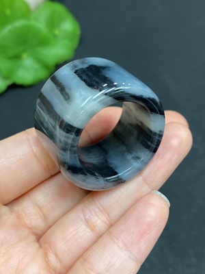 H30517350 Hetian Jade Thumb Ring Size 29 Total Weight Approx. 24.9g
