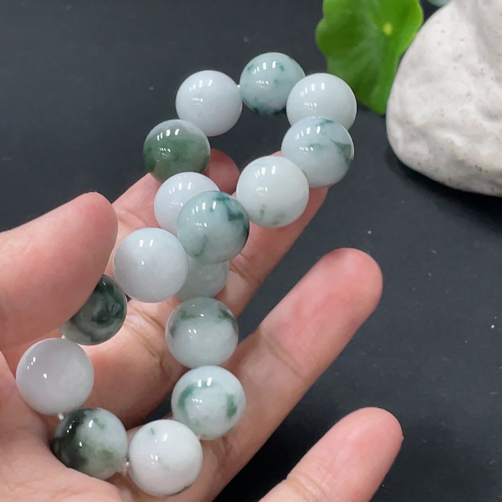 F33836923 JadeiteBead Bracelet Approx.12.3mm Total Weight Approx.49.18g
