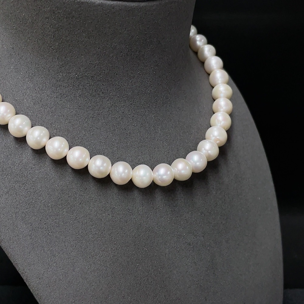 C34007301 Pearl Beaded Necklace Non-Gold Total Weight Approx. 54.52g Size 9.5-10.1mm