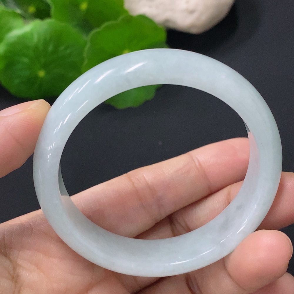 F30523889 Jadeite round bracelet, inner diameter 46.8mm, total weight approximately 34.13g