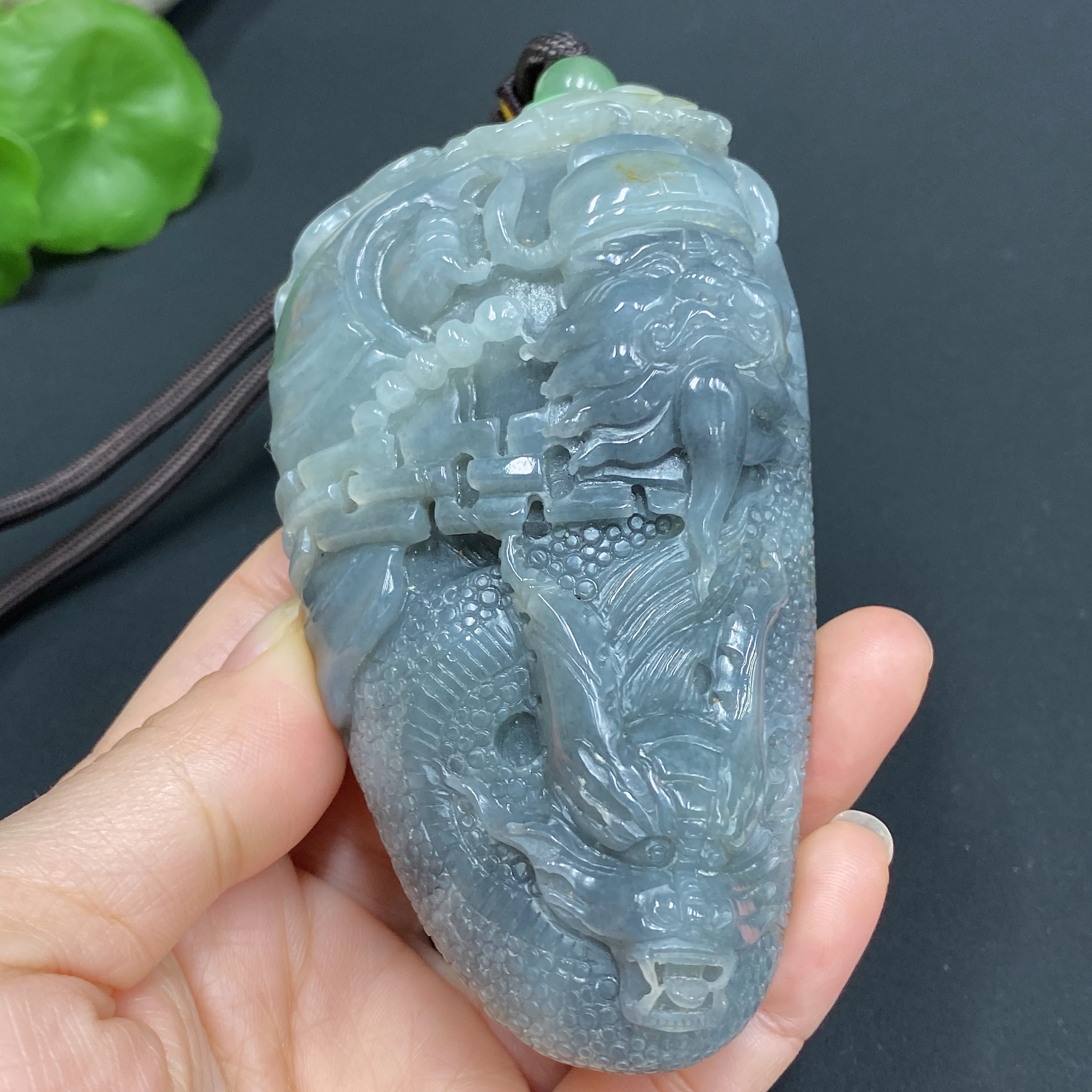 H26978667 Hetian Jade Handheld Piece - Zhong Kui
