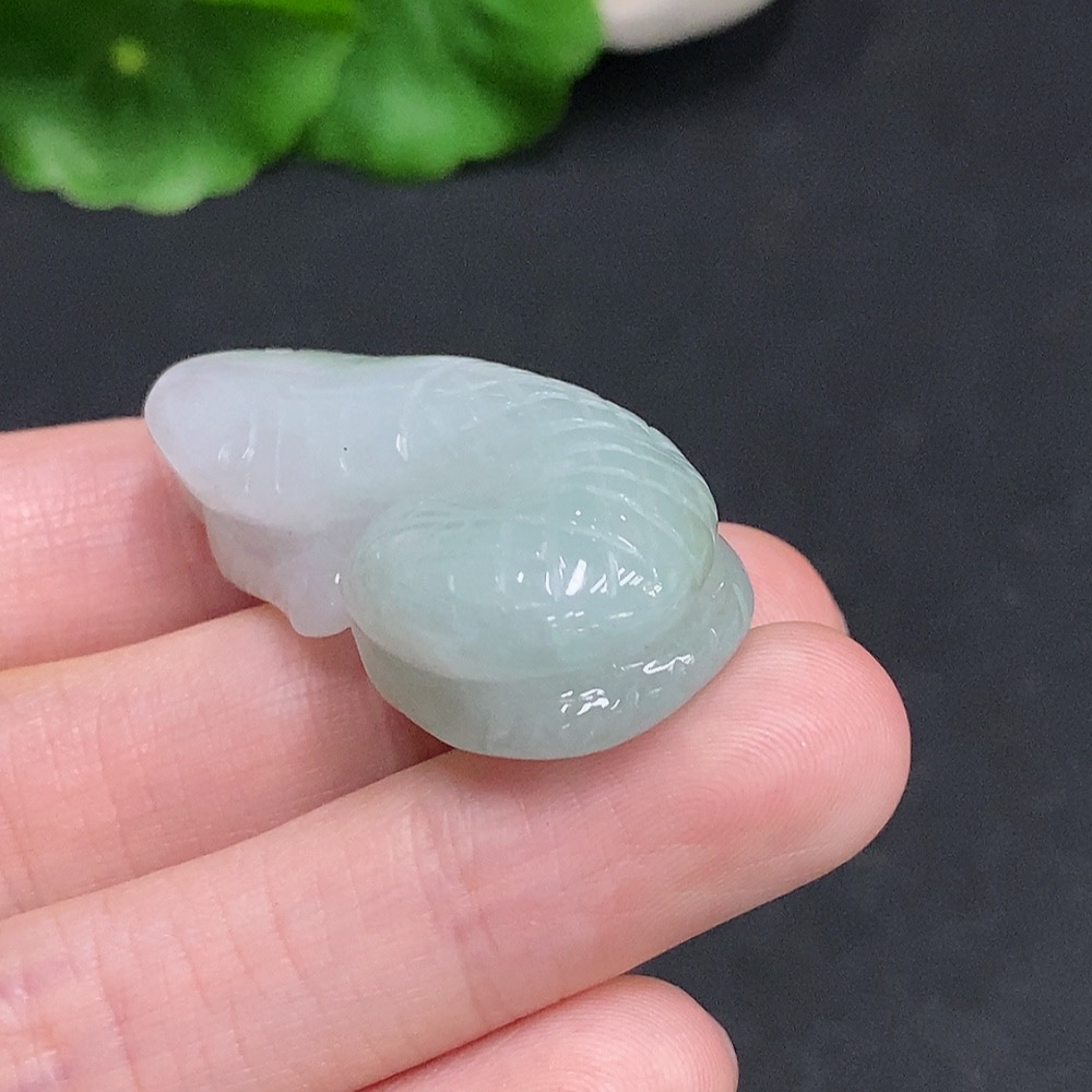 F35077925 Jadeite Flying Snake Pendant Total Weight About 17.7g