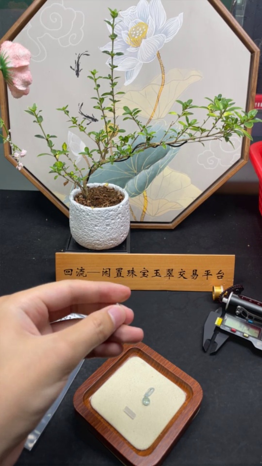 F32794310 Jadeite Inlaid Pieces Sell as a Lot