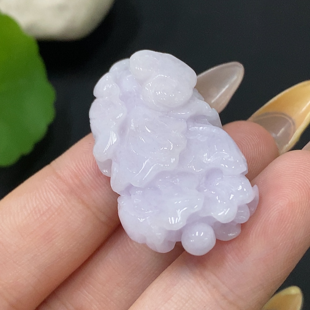 F30455554 Jadeite Pendant Cabbage Total Weight Approx.13.31g