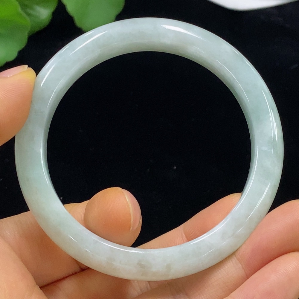 F34024719 Jadeite Round Bangle Size 54.6 Total Weight Approx. 42.76g