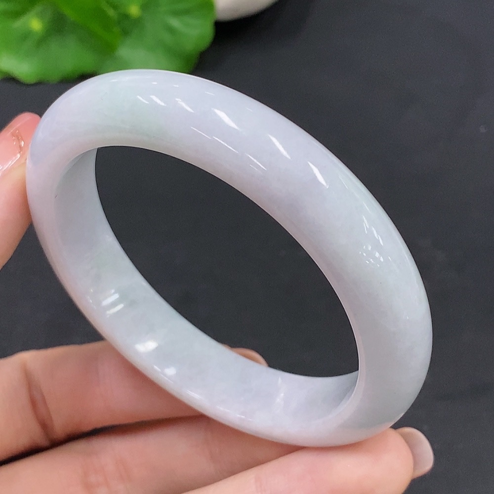 F26044946 Jadeite Round Bangle Total Weight Approx. 52g Size 54