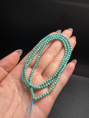 C34009317 Turquoise Bead Necklace Total Weight Approx. 7.26g Size 3mm