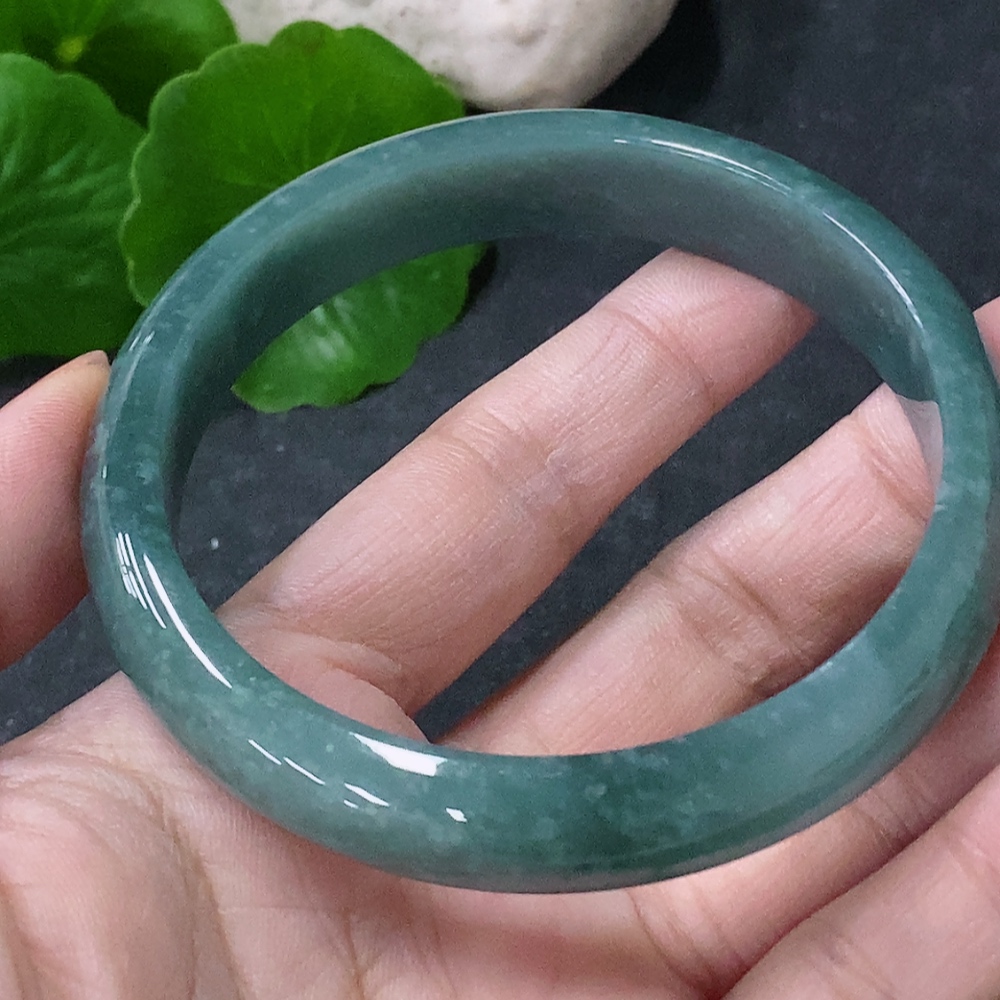F34043699 Jadeite Round Bracelet Size 58mm Total Weight Approx. 44.22g