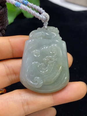 F34044938 Jadeite Pixiu Pendant Total weight approx. 30.09g (including rope weight)