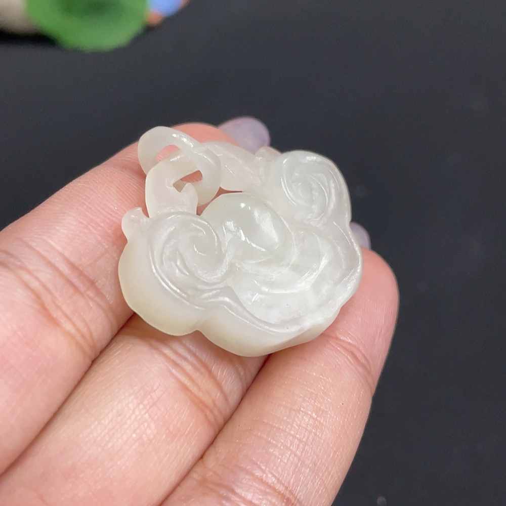 H33931731 Hetian Jade Pendant Ruyi Total Weight About 10.9g Damaged