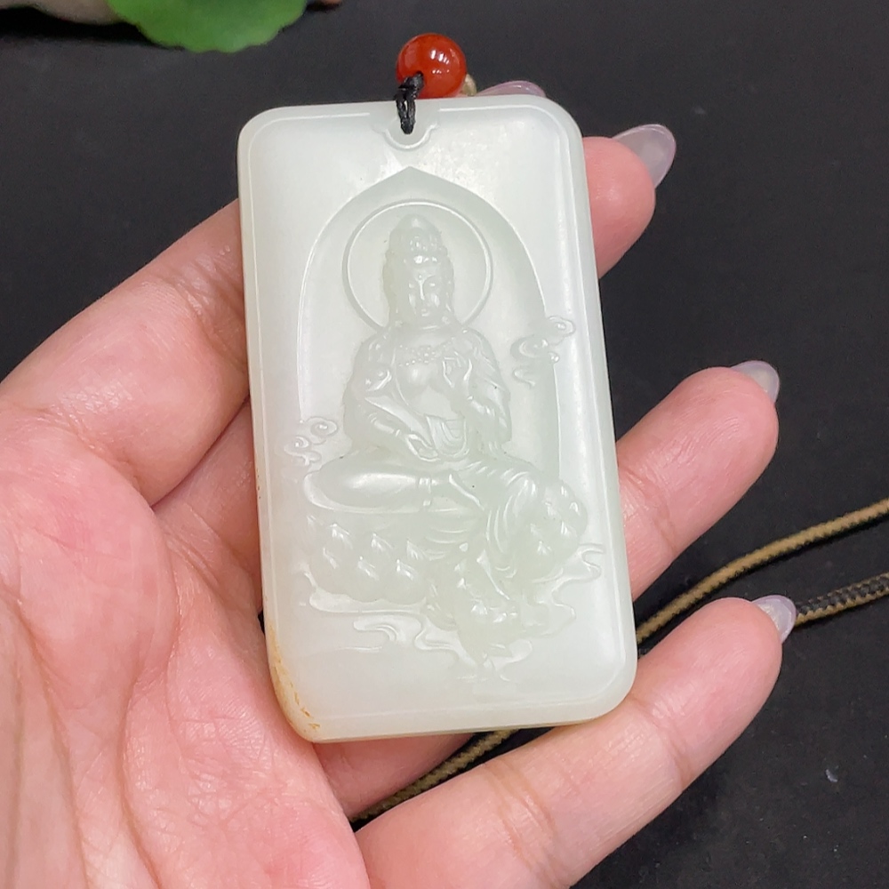 H33848182 Hetian Jade Pendant Guanyin