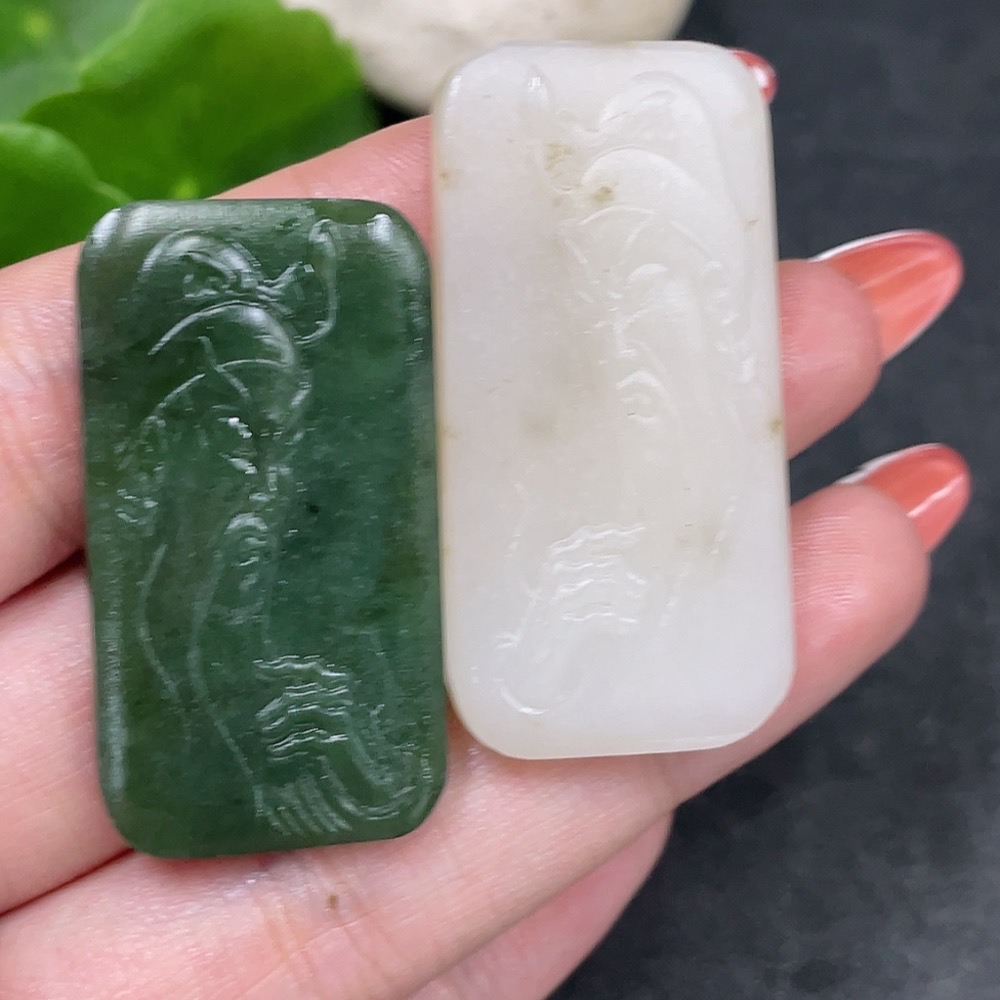 H34979505 Hetian Jade Pendant - Guan Gong, Total Weight: Approx. 26.4g