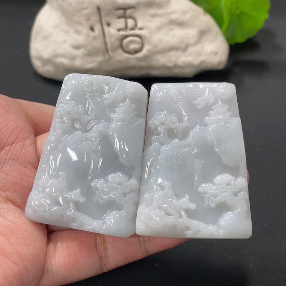 F28195037 Jadeite Landscape Pendant