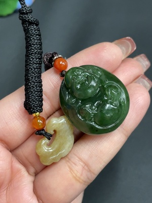 H25909071 Hetian Jade Pendant - Buddha - Ruyi