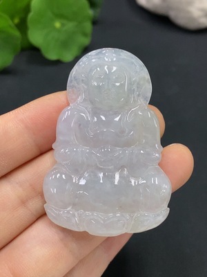 F17876167 Jadeite Guanyin Pendant Total Weight 17.076g