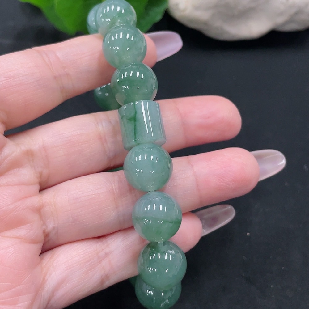 F35128424 Jadeite Bracelet  13/11.5mm approx.  Total weight approx. 59.19g