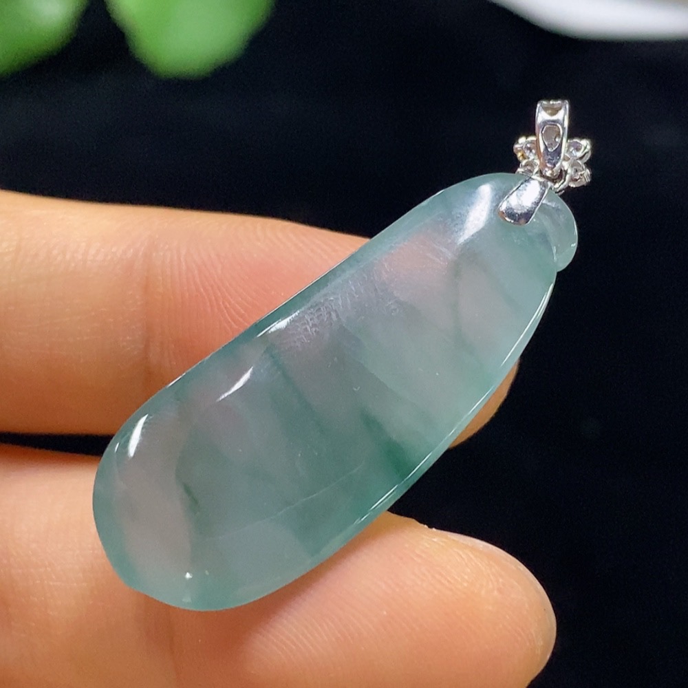 F34025467 Jadeite Blessing Melon Pendant 18k Non-Diamond Total Weight Approx. 5.62g