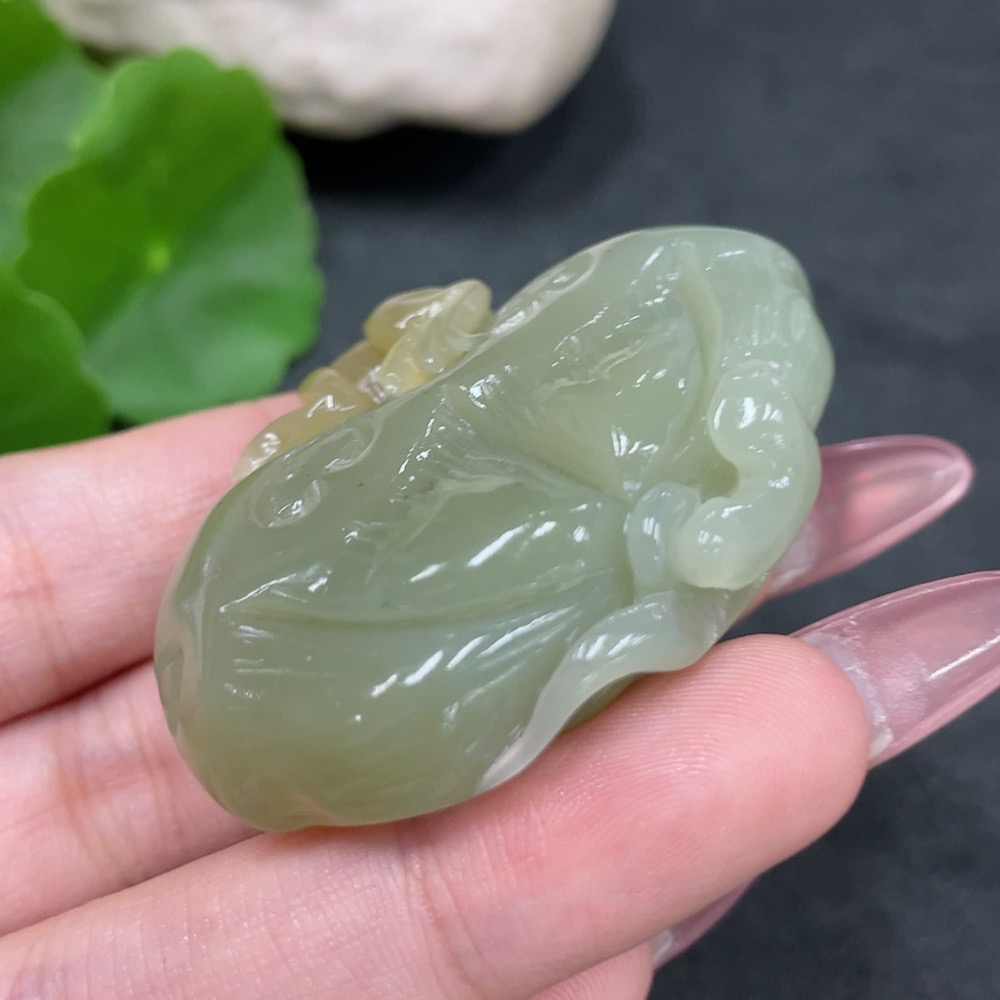 H33925604 Hetian Jade Pendant - Quacking Wealth, Total Weight Approx. 39.5g