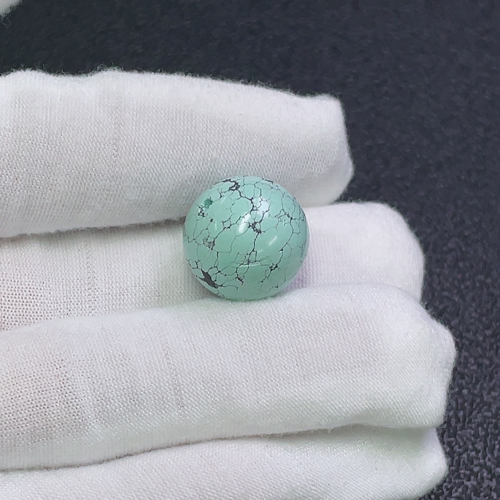 C31619254 Turquoise Jewelry with Other Mineral Components, Total Weight Approx. 5.21g, Size About 16mm