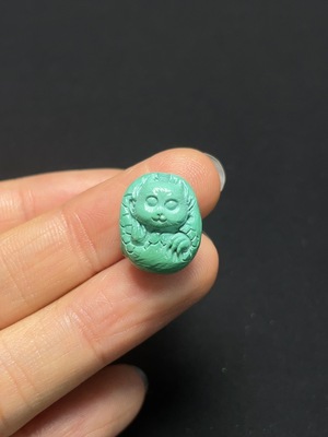 C46537997 绿松石挂件  货品总重约2.18克  含其他矿物成分