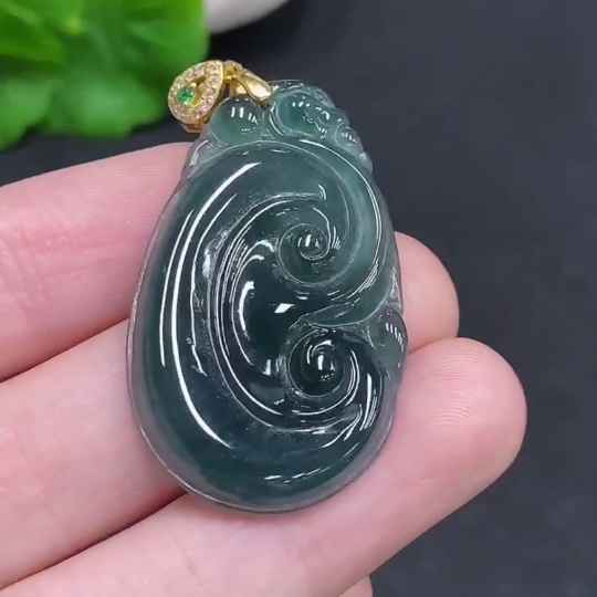 F33831133 JadeiteRuyi Pendant Non-Gold-Inlaid Total Weight Approx. 5.7g