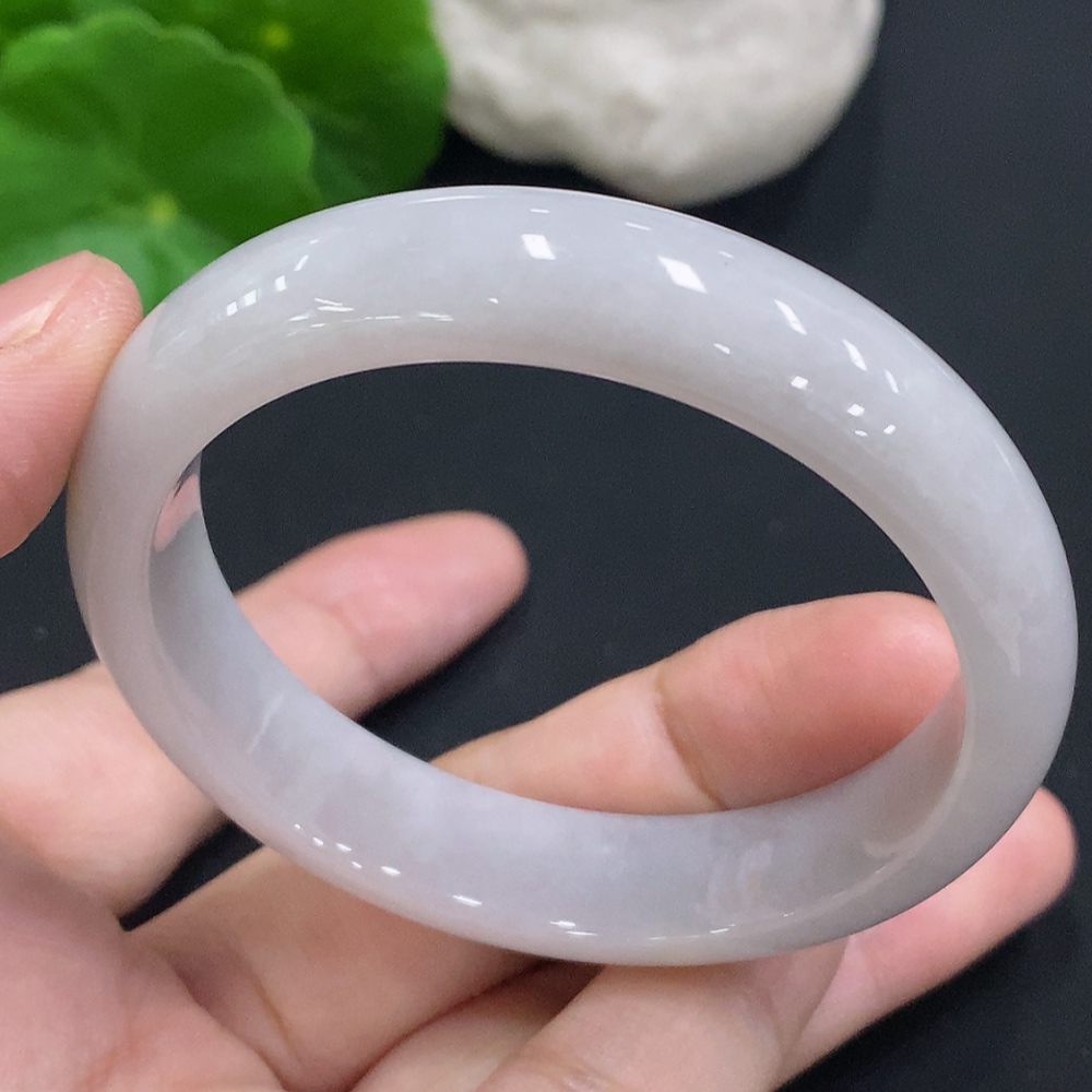 F32702278 Jadeite Round Bangle, Size 51.6, Total Weight Approx. 39.1g