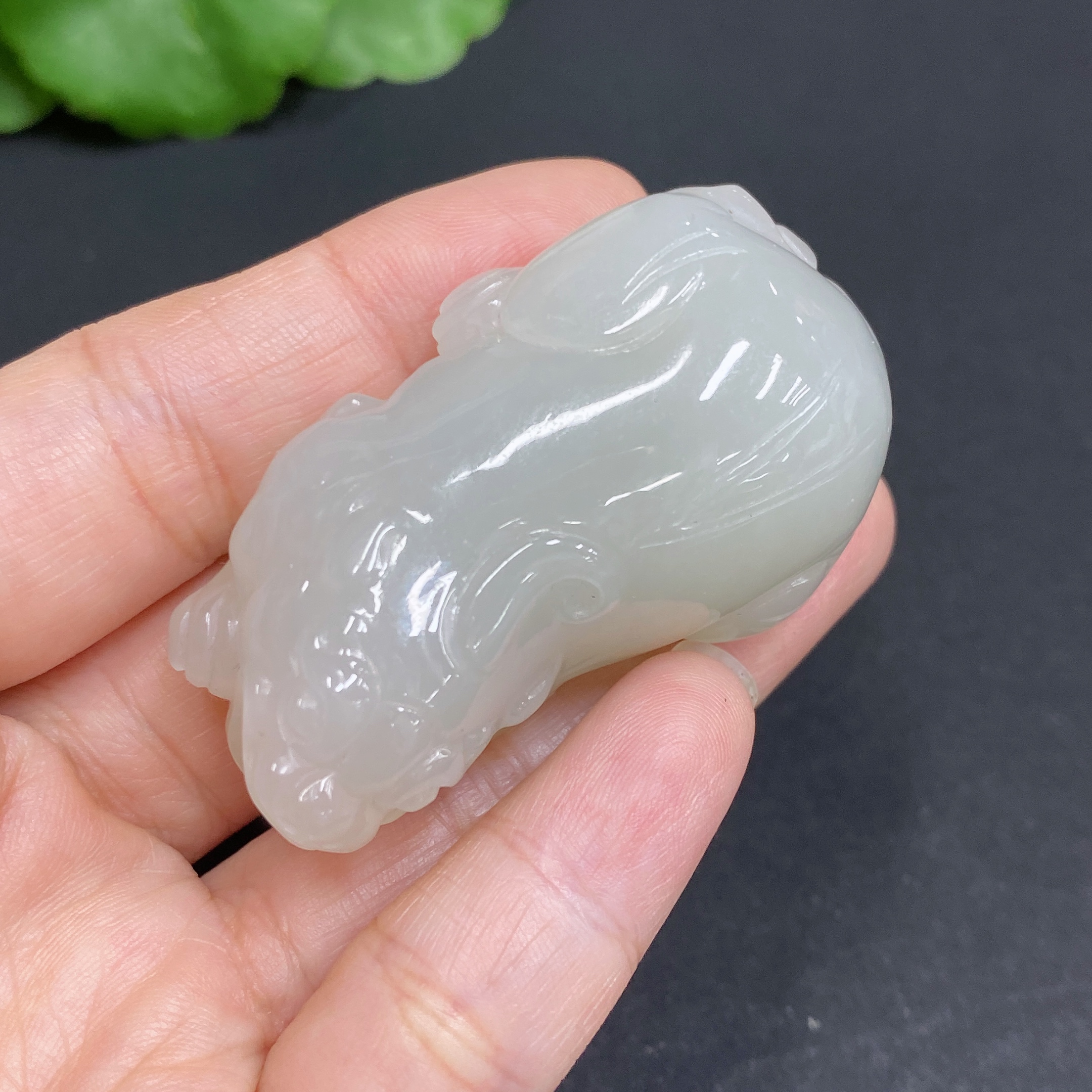 H34970535 Hetian Jade Pendant  Pixiu  Total Weight About 43.8g