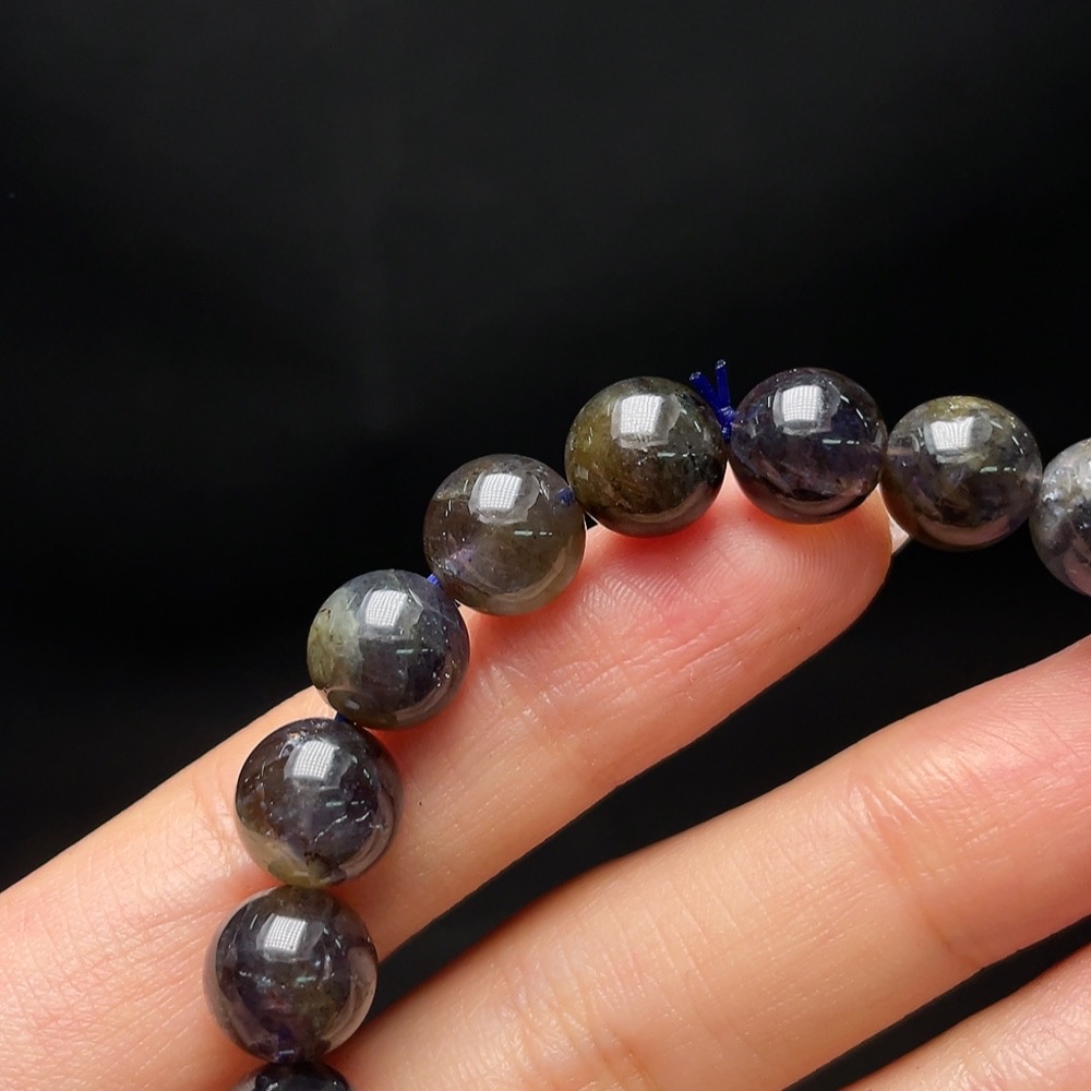 C34048020 Iolite Bracelet, Total Weight Approx. 21.8g, Size 9mm