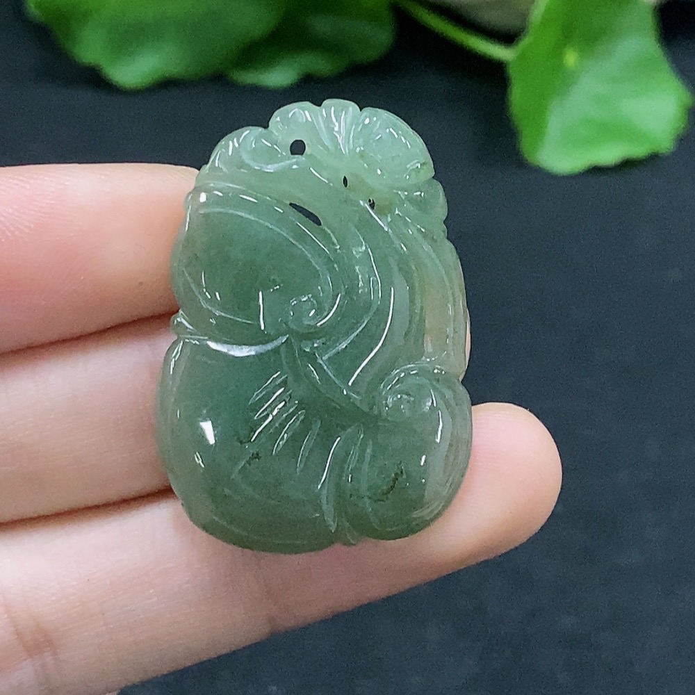F32695265 Jadeite Ruyi Pendant Total Weight About 8.56g