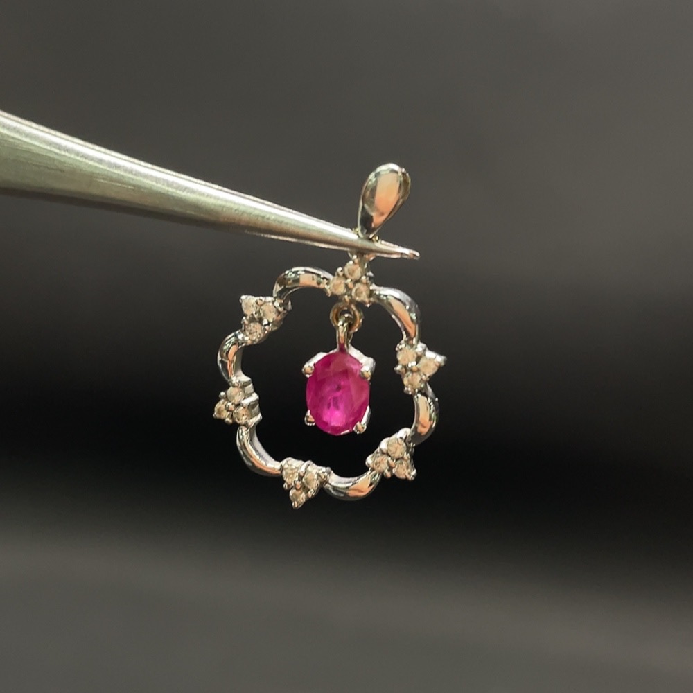 C32762767 Ruby Pendant Total Weight Approx. 2.00g 18k Gold Non-Diamond