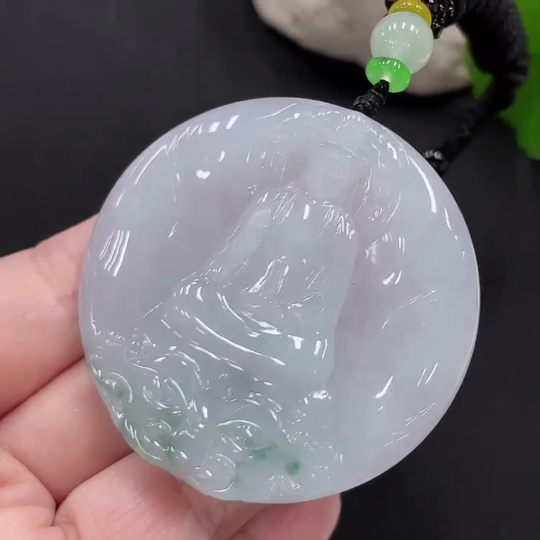 F27152913 Jadeite Guanyin Pendant