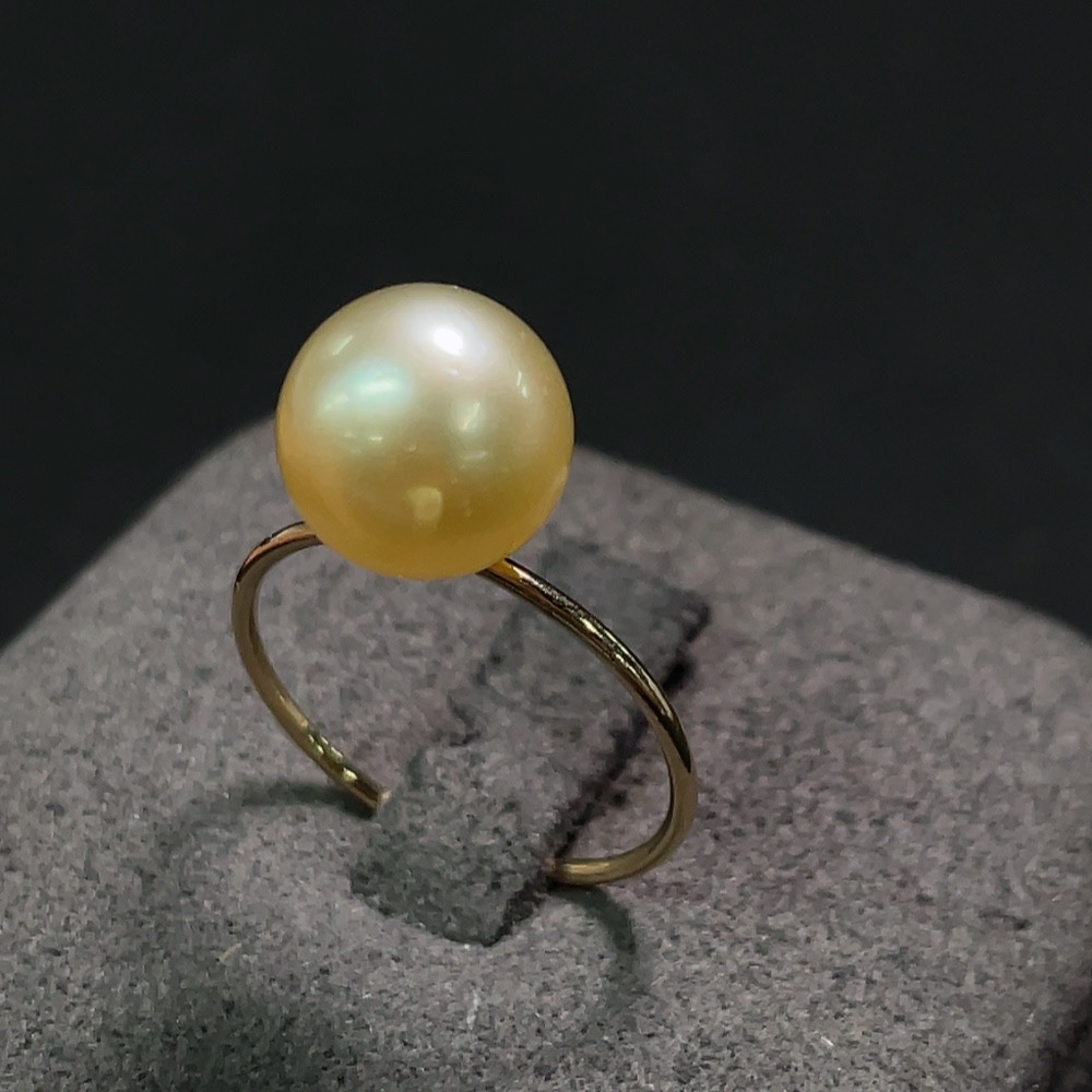 C29343474 Seawater Pearl Ring Total Weight Approx.1.84g Size 9.9mm Gold Content 46%