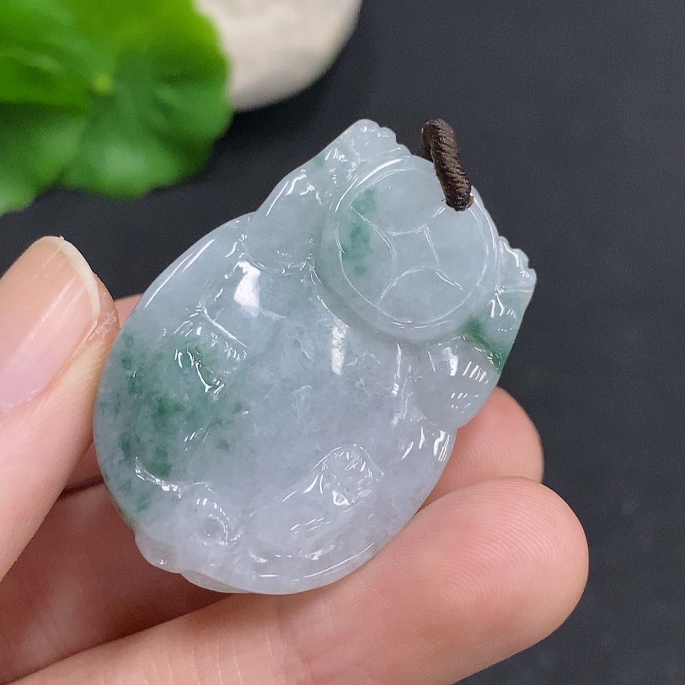 F33876480 JadeiteDragon Turtle Pendant Total Weight Approximately 33.8g