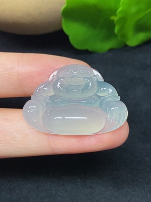 F45335541 翡翠佛公挂件 总重约6.30g