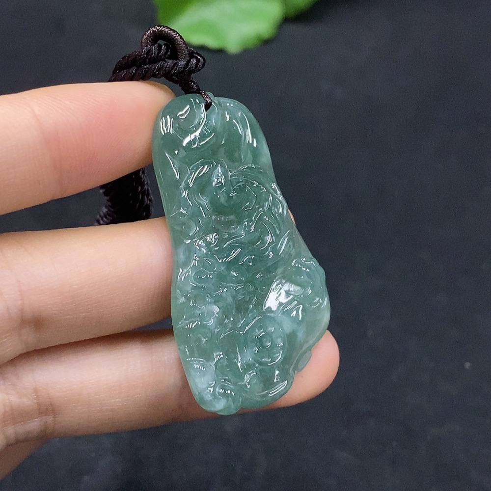 F30549660 JadeiteDragon Pendant (Total weight: approx. 13.5g)