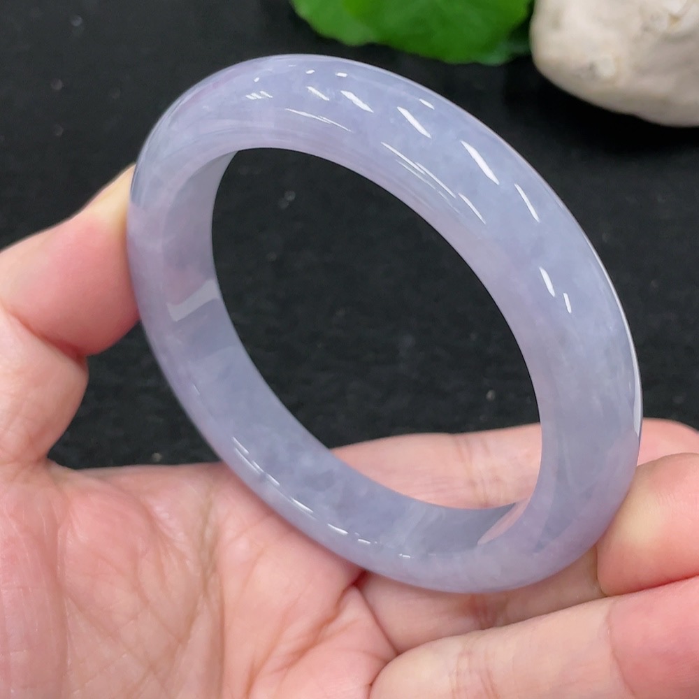 F33930296 Jadeite Round Bangle Size 56.5 Total Weight Approx.56.43g