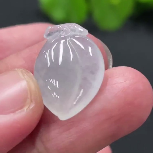 F32756250 Jadeite Fu Peach Pendant, Total Weight Approx. 2.56g