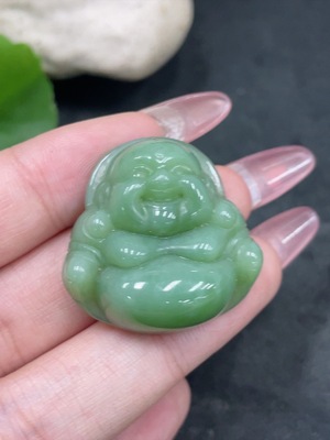 H34959758 Hetian Jade Jasper Pendant    Buddha Figure    Total Weight Approx. 15.3g