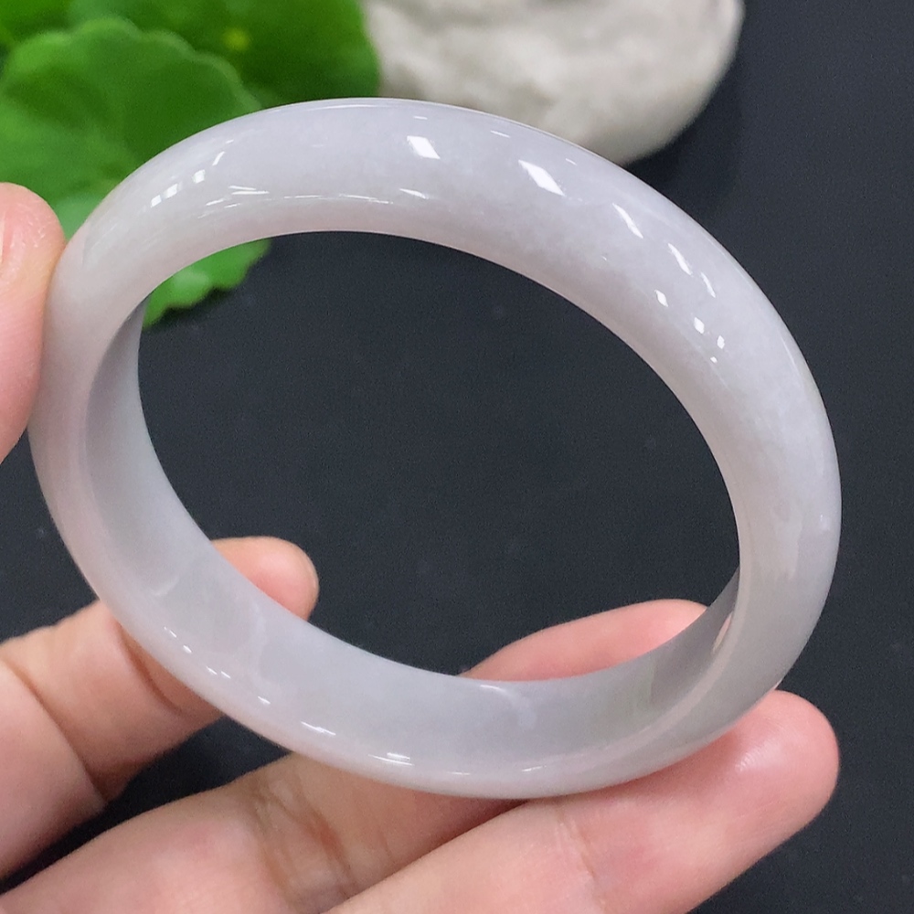 F32702278 Jadeite Round Bangle, Size 51.6, Total Weight Approx. 39.1g