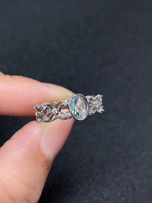 C34007343 Topaz Ring, Non-Gold, Adjustable, Total Weight Approx. 1.66g, Stone Size Approx. 6*4mm