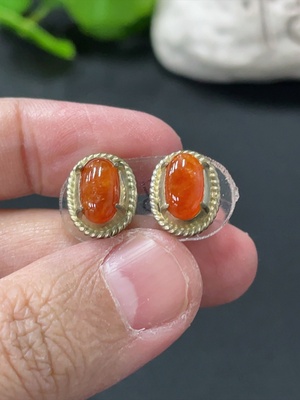 F33909076 Jadeite Cabochon Non-gold Setting Color Origin Undetermined